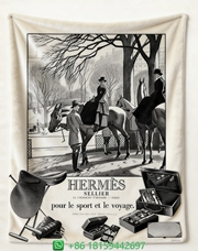 Hermes Throw Blankets